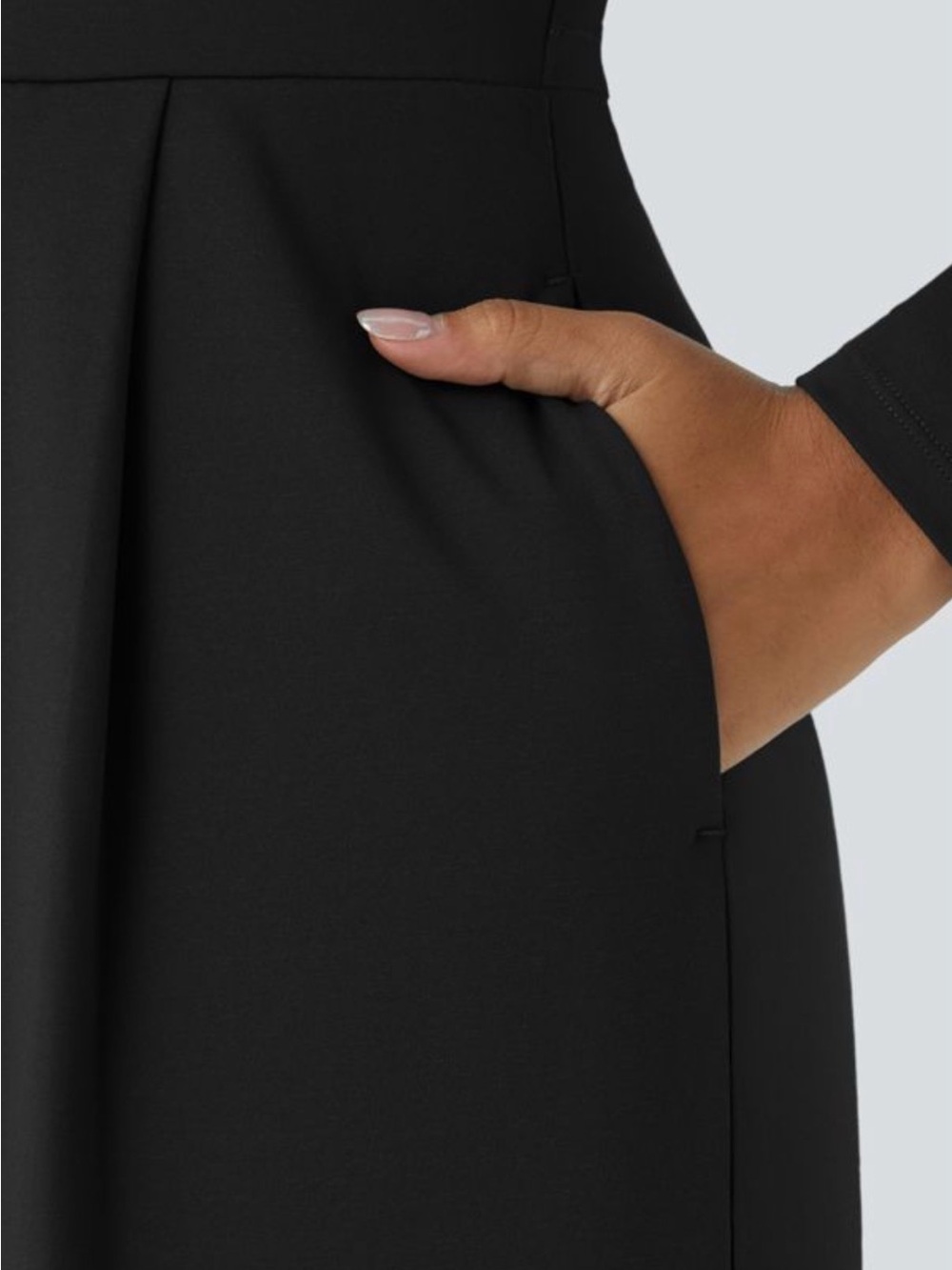 Halara Long Sleeve Pocket Wide Leg Jumpsuit-Easy Peezy- Size large - Picture 4 of 6